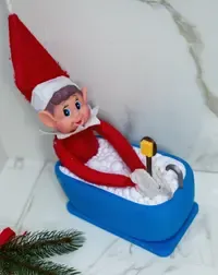 Rampe nissen tar seg et bad