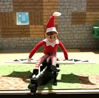 Rampenissejenta flyr på ender-drage!